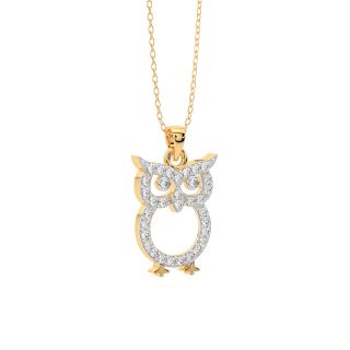 Mighty Owl Diamond Pendant